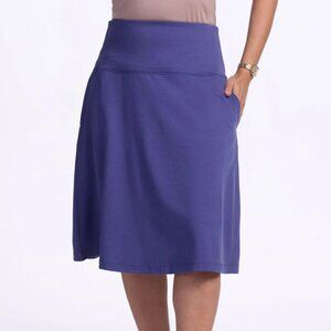 Woolx Marilyn Flowy Midi Skirt, Twilight Storm - 2X